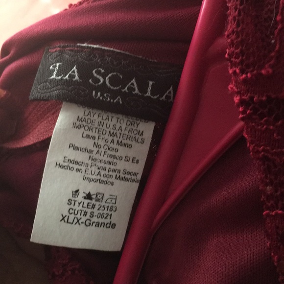 LA Scala Burgundy Dress - Picture 5 of 5